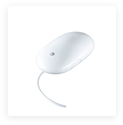 Mouse Apple com Fio Scroll Ball, Wired Mighty - MB112BE/B
